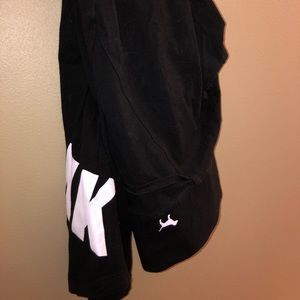 pink vs small black & white leggings full length